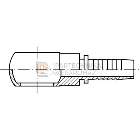 METRIKUS SZEMES CSATLAKOZÓ M10X1 1/4" Ø