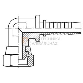 BSP hollanderes csatlakozó 90° KOMPAKT 1/2 1/2