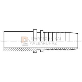 DIN CSŐTOLDÓ L 1" 28 Ø