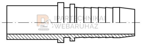 DIN CSŐTOLDÓ L 3/4" 22 Ø