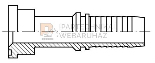 CSATLAKOZÓ PEREMES 3000 PSI 1/2" Ø 30.2 FLANSNIHOZ