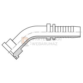   CSATLAKOZÓ PEREMES 45FOK 3000 PSI 1" Ø 44,5 FLANSNIHOZ