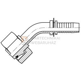   METRIKUS HOLLANDERES CSATLAKOZÓ 45 FOK 1/4" Ø M16X1,5 S O-GYŰRŰVEL