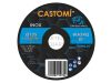 CASTOMÍ INOX tisztítókorong 125x6,5x22,2 WA24Q-BF