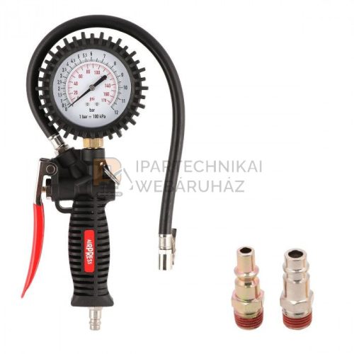 Kerékfújó pisztoly manométerrel profi, AIRPRESS