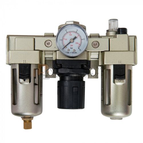 Olajzó és vízleválasztó nyomásszabályzóval 1/4" 10bar-os, AIRPRESS