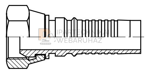 BSP HOLLANDERES CSATLAKOZÓ 3/4" 3/4"Ø O-GYŰRŰS INTERLOCK
