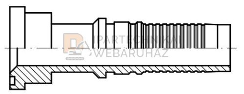 CSATLAKOZÓ PEREMES 3000 PSI 3/4" Ø 38,1 FLANSNIHOZ INTERLOCK