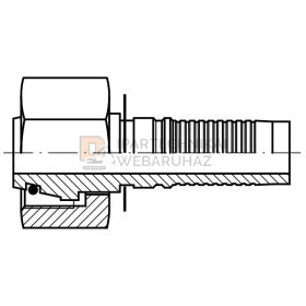   METRIKUS HOLLANDERES CSATLAKOZÓ 1" Ø M42X2 S O-GYŰRŰVEL INTERLOCK