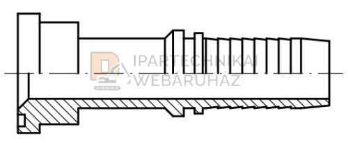 CSATLAKOZÓ PEREMES 6000 PSI 2" Ø 79,4 FLANSNIHOZ INTERLOCK