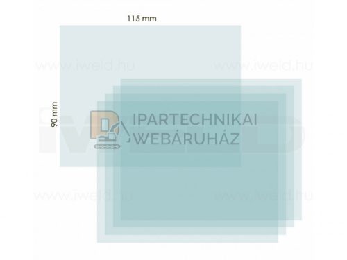 S998C külső védőplexi Aut. heg. fejpajzshoz (90X115mm)