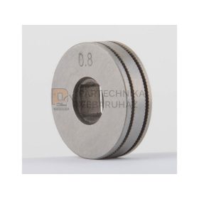 Huzaltoló görgő 0.8-0.9mm recézett 25x7x7mm (MICROFLUX)