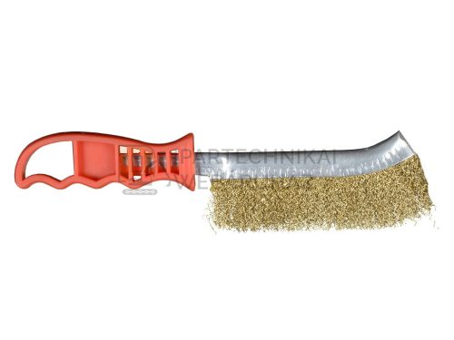 Drótkefe acél 295x30x15/sárgaréz