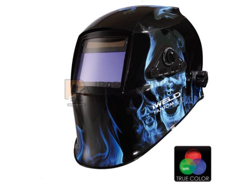 IWELD FANTOM 4.6 Automata hegesztő fejpajzs (kék-koponya)