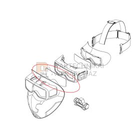   IWELD SCUBADOO LCD automata hegesztő maszk külső védőplexi (2 db/cs)