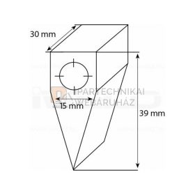 POLICLEAN tisztítófej (M10-30° kalapács forma) (1026SD)
