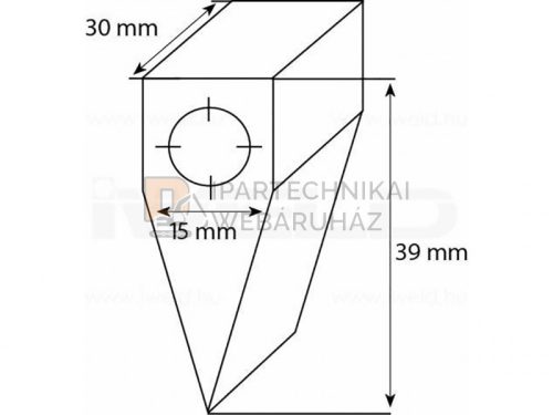 POLICLEAN tisztítófej (M10-30° kalapács forma) (1026SD)