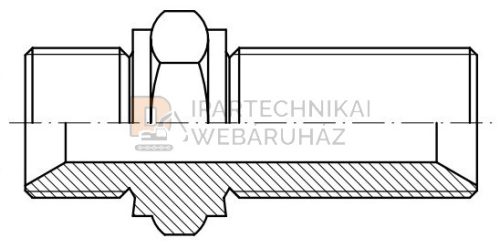 BSP KÖZCSAVAR K-K 1"-1" SZERELŐFALAS