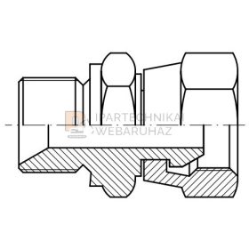BSP KÖZCSAVAR K-B HOLLANDERES CSATL. 1/2"-1/2"