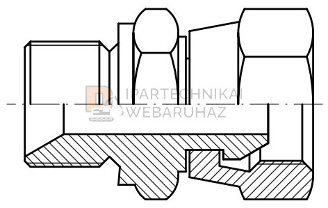 BSP KÖZCSAVAR K-B HOLLANDERES CSATL. 1/4"-1/4"