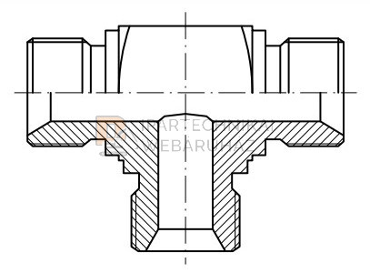 BSP T-IDOM K-K-K 1/4"-1/4"-1/4"