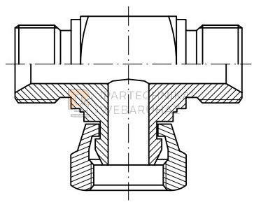 BSP T- CSAVARZAT K-B-K HOLLANDERES 3/8"-3/8"-3/8"