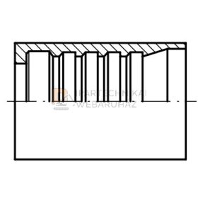 ROPPANTÓHÜVELY 4SH 1"1/4 Ø HÁNTOLT