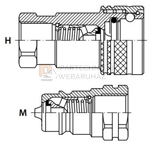 GYORSCSATLAKOZÓ B 1/4 BSP APA