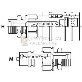 GYORSCSATLAKOZÓ K M18X1,5 12L APA SZERELŐFALAS