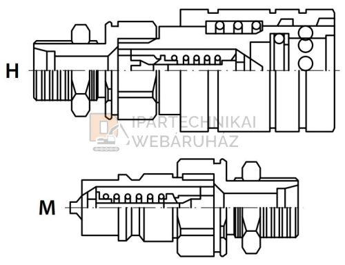 GYORSCSATLAKOZÓ K M18X1,5 12L ANYA SZERELŐFALAS