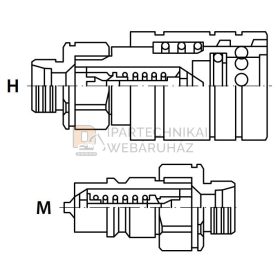 GYORSCSATLAKOZÓ K M18X1,5 12L ANYA