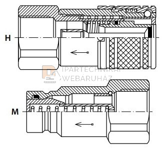 GYORSCSATLAKOZÓ B 1" BSP CSEPPMENTES ANYA