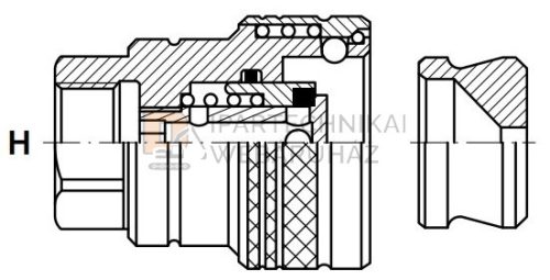 GYORSCSATLAKOZÓ B 1 BSP ANYA VALVA PFT