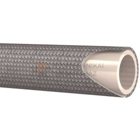   PTFE teflon tömlő 1/4" egyenes falú INOX acélfonat erősítéssel