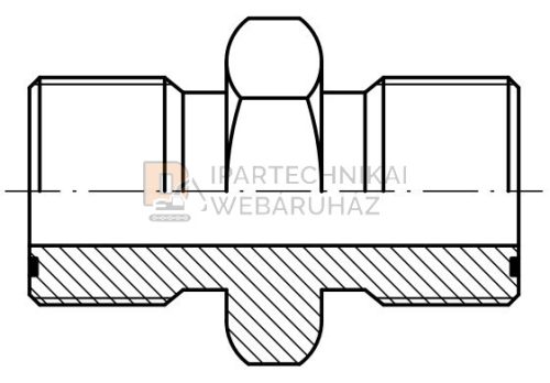 ORFS KÖZCSAVAR K-K 1"7/16"