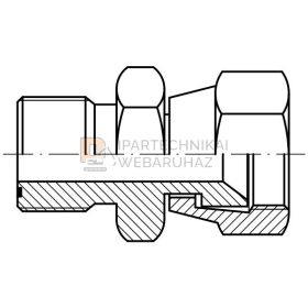   ORFS-UNF(JIC) KÖZCSAVAR K-B HOLLANDERES  1"3/16"-1"1/16"