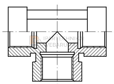 BSP HIDRAULIKUS T-IDOM B-B-B 1/2 FIX