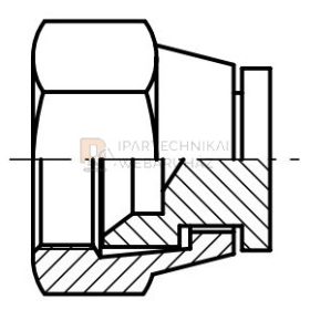   UNF (JIC) ZÁRÓ KUPAK B HOLLANDERES 1"1/16"  3/4" Ø