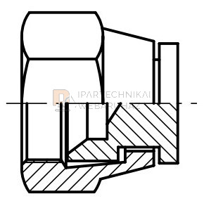 UNF (JIC) ZÁRÓ KUPAK B HOLLANDERES 7/8"  5/8" Ø