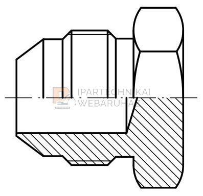 UNF (JIC) ZÁRÓ DUGÓ 3/4"  1/2" Ø
