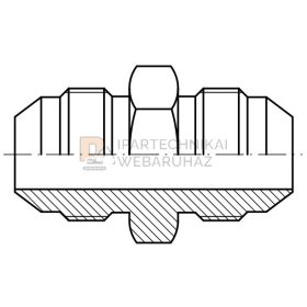 UNF (JIC) KÖZCSAVAR K-K 1"1/16"  3/4" Ø