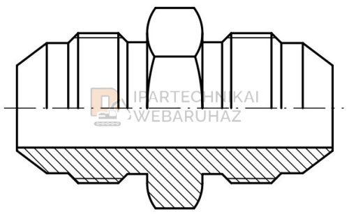 UNF (JIC) KÖZCSAVAR K-K 9/16"  3/8" Ø