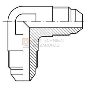 UNF (JIC) L-IDOM  1"1/16" 3/4 Ø
