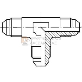 UNF (JIC) KÖZCSAVAR B-B HOLLANDERES 9/16" 3/8" Ø