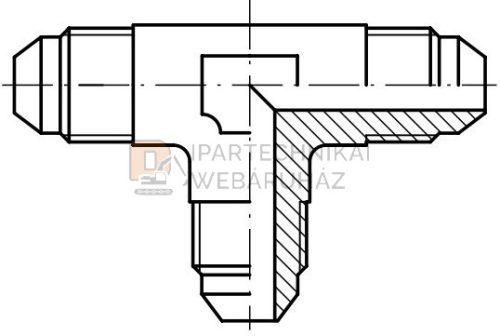 UNF (JIC) KÖZCSAVAR B-B HOLLANDERES 9/16" 3/8" Ø