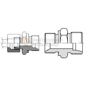   BSP-M KÖZCSAVAR K-K 1/4"-M14X1,5 8L  Ø O-GYŰRŰ NÉLKÜL