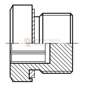ZÁRÓ DUGÓ TÖMÍTÉSSEL BSP 1" 40 Ø