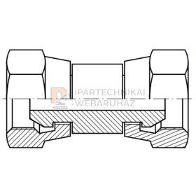 BSP csavarzat B-B hollanderes 1/2"-1/2"