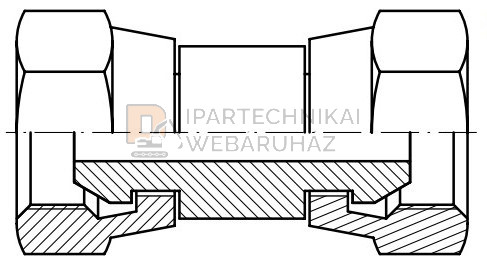 BSP csavarzat B-B hollanderes 1/2"-1/2"